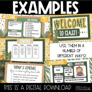 Modern Jungle Google Slides and PowerPoint Templates Modern Jungle Google Slides and PowerPoint Templates
