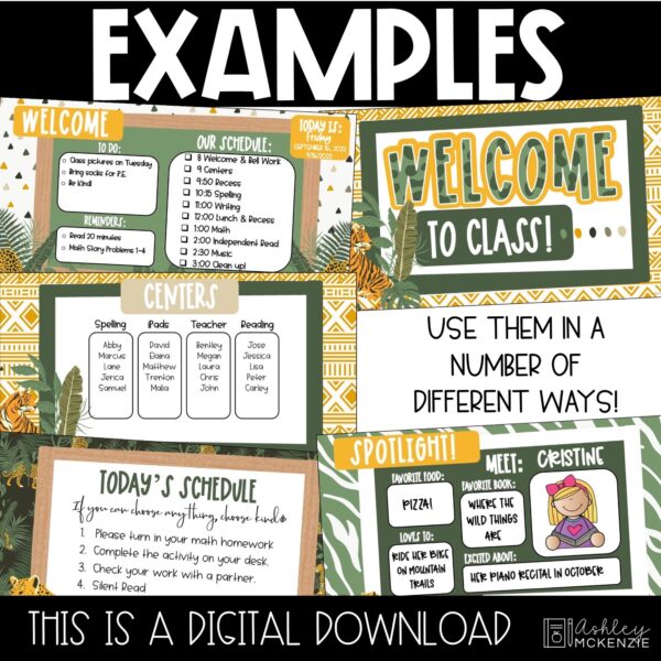 Modern Jungle Google Slides and PowerPoint Templates Modern Jungle Google Slides and PowerPoint Templates