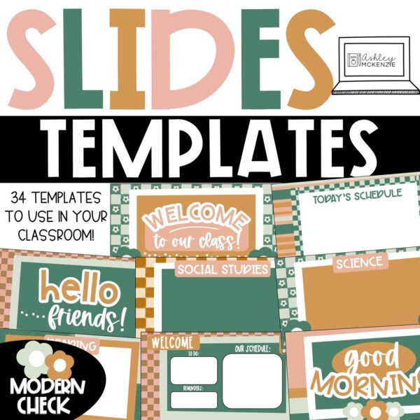 Modern Checkered Google Slides and PowerPoint Templates