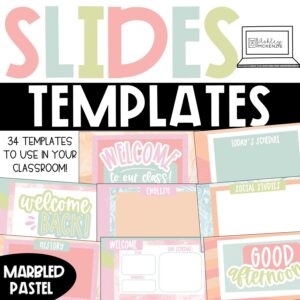 Marbled Pastel Google Slides and PowerPoint Templates