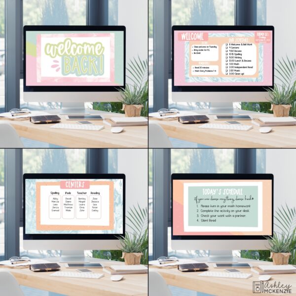 Marbled Pastel Google Slides and PowerPoint Templates Marbled Pastel Google Slides and PowerPoint Templates