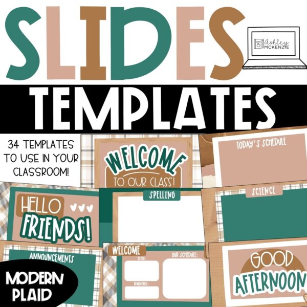 Modern Plaid Google Slides and PowerPoint Templates