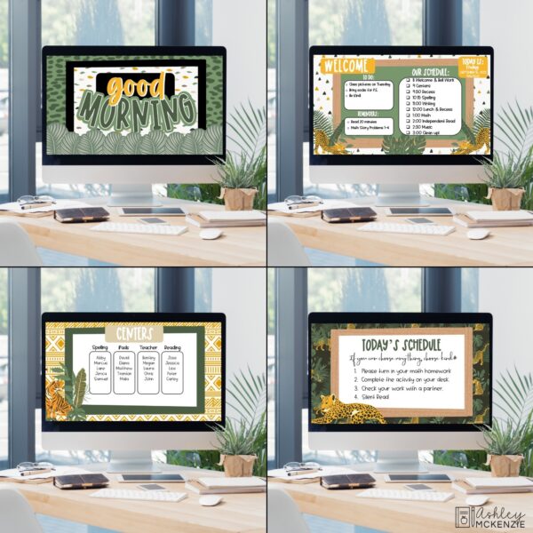 Modern Jungle Classroom Decor Bundle Modern Jungle Classroom Decor Bundle