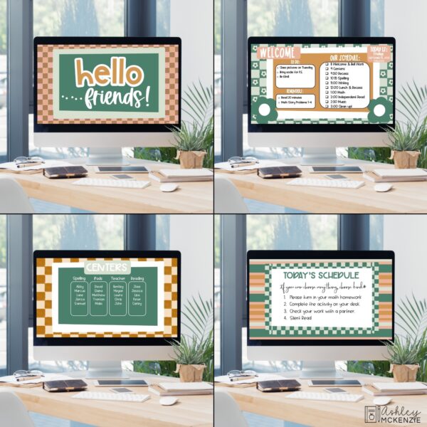Modern Check Classroom Decor Bundle Modern Check Classroom Decor Bundle