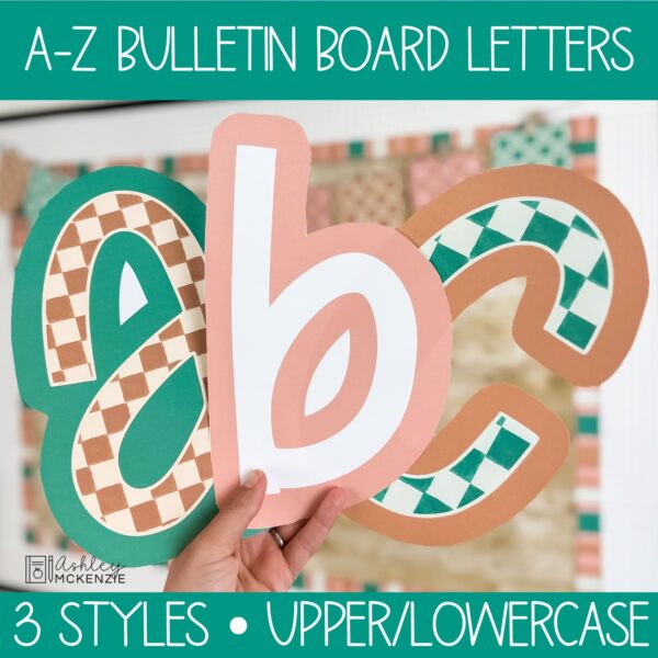 Modern Checkered Back to School Bulletin Board, Posters, A-Z Letters, and Door Decor Bundle Modern Checkered Back to School Bulletin Board, Posters, A-Z Letters, and Door Decor Bundle