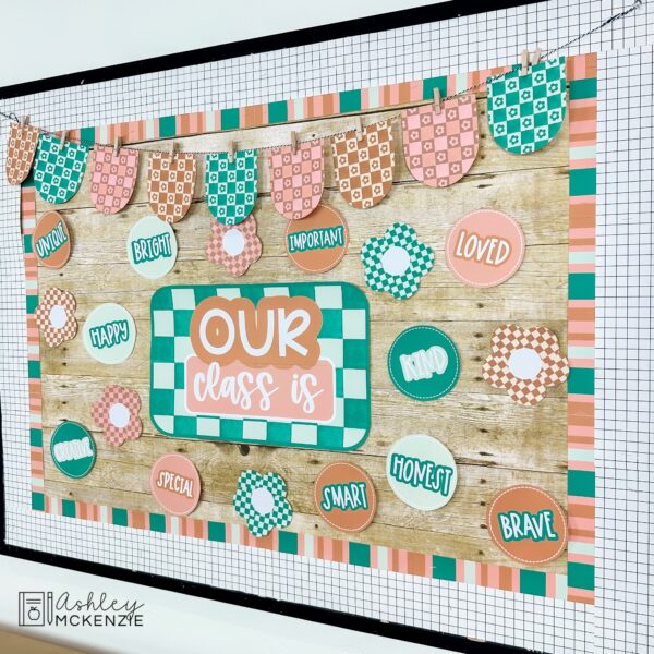 Modern Checkered Back to School Bulletin Board, Posters, A-Z Letters, and Door Decor Bundle Modern Checkered Back to School Bulletin Board, Posters, A-Z Letters, and Door Decor Bundle