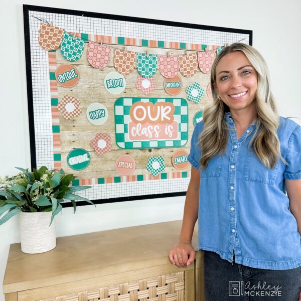 Modern Checkered Back to School Bulletin Board, Posters, A-Z Letters, and Door Decor Bundle Modern Checkered Back to School Bulletin Board, Posters, A-Z Letters, and Door Decor Bundle