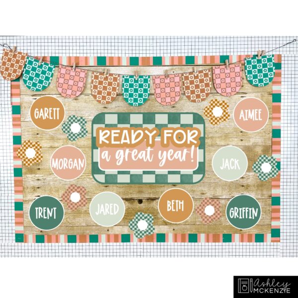 Modern Checkered Back to School Bulletin Board, Posters, A-Z Letters, and Door Decor Bundle Modern Checkered Back to School Bulletin Board, Posters, A-Z Letters, and Door Decor Bundle