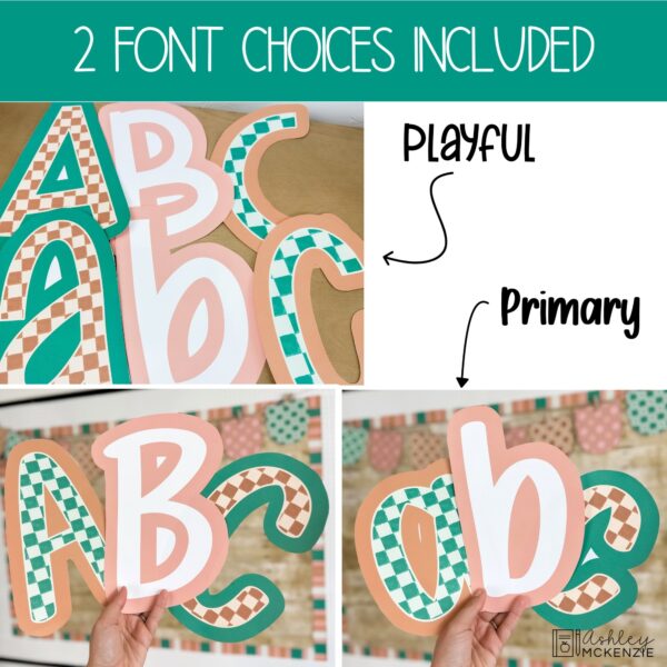 Modern Checkered Back to School Bulletin Board, Posters, A-Z Letters, and Door Decor Bundle Modern Checkered Back to School Bulletin Board, Posters, A-Z Letters, and Door Decor Bundle