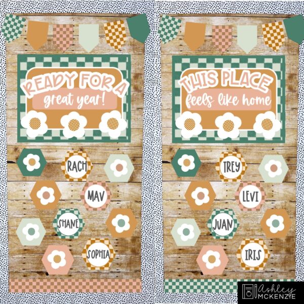 Modern Checkered Back to School Bulletin Board, Posters, A-Z Letters, and Door Decor Bundle Modern Checkered Back to School Bulletin Board, Posters, A-Z Letters, and Door Decor Bundle