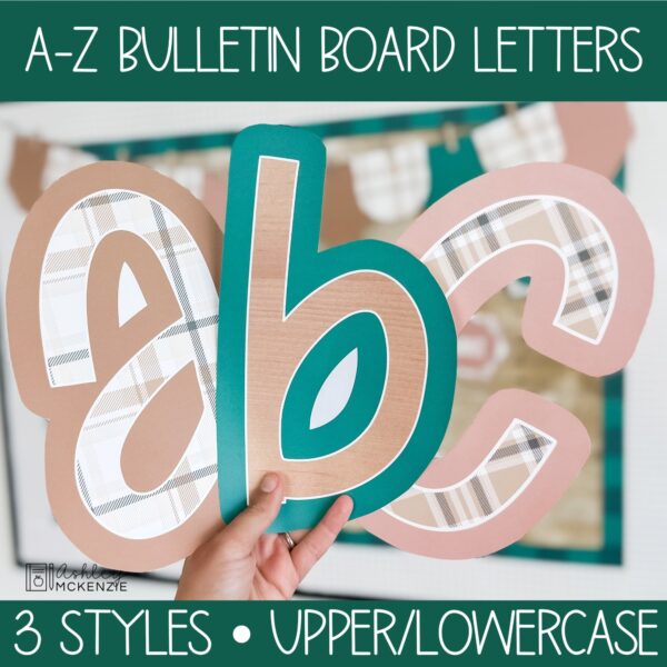 Modern Plaid Back to School Bulletin Board, Posters, A-Z Letters, and Door Decor Bundle Modern Plaid Back to School Bulletin Board, Posters, A-Z Letters, and Door Decor Bundle
