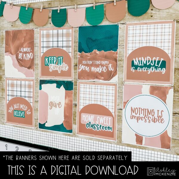 Modern Plaid Back to School Bulletin Board, Posters, A-Z Letters, and Door Decor Bundle Modern Plaid Back to School Bulletin Board, Posters, A-Z Letters, and Door Decor Bundle