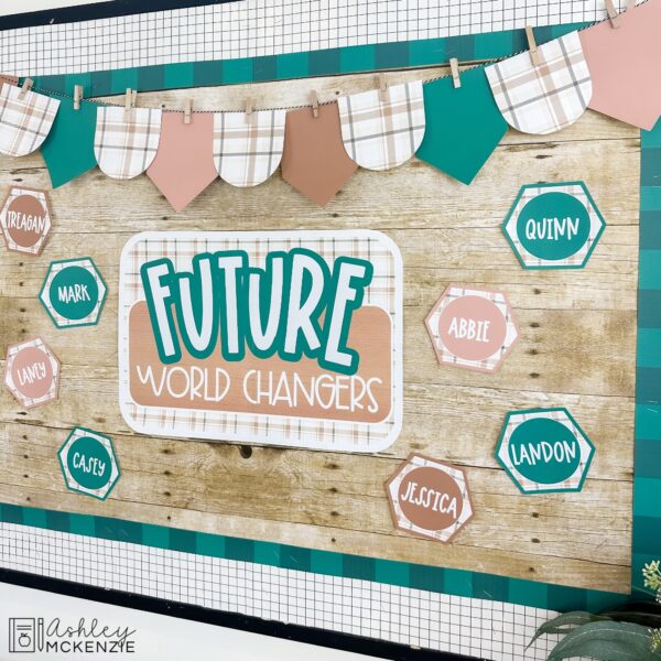 Modern Plaid Back to School Bulletin Board, Posters, A-Z Letters, and Door Decor Bundle Modern Plaid Back to School Bulletin Board, Posters, A-Z Letters, and Door Decor Bundle