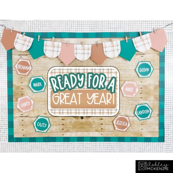 Modern Plaid Back to School Bulletin Board, Posters, A-Z Letters, and Door Decor Bundle Modern Plaid Back to School Bulletin Board, Posters, A-Z Letters, and Door Decor Bundle