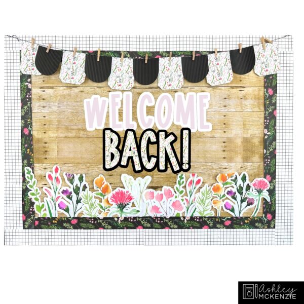 Wildflowers Back to School Bulletin Board, Posters, A-Z Letters, and Door Decor Bundle Wildflowers Back to School Bulletin Board, Posters, A-Z Letters, and Door Decor Bundle
