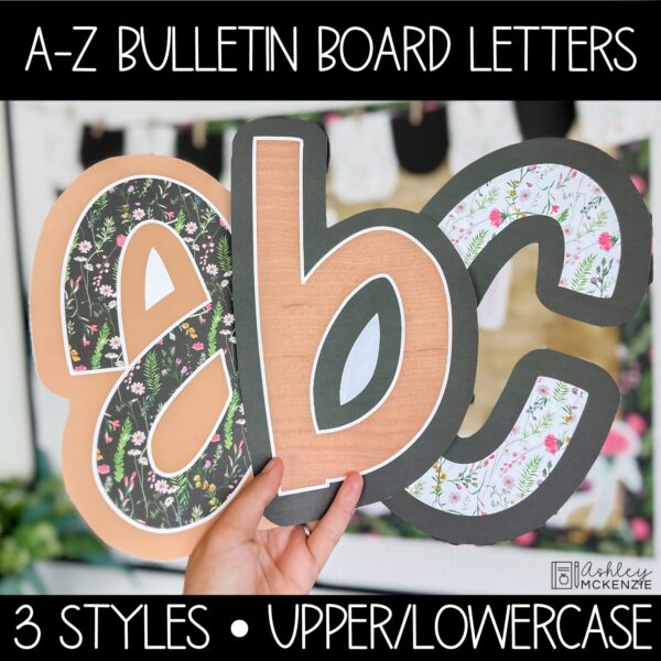 Wildflowers Back to School Bulletin Board, Posters, A-Z Letters, and Door Decor Bundle Wildflowers Back to School Bulletin Board, Posters, A-Z Letters, and Door Decor Bundle