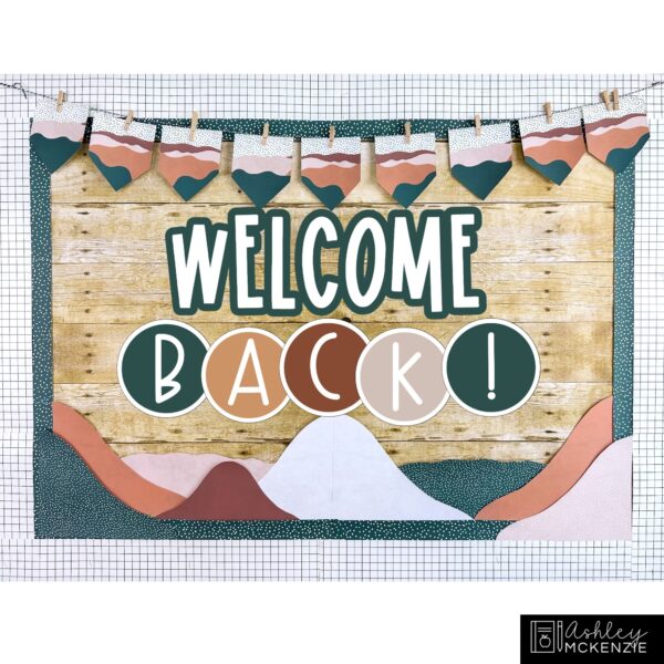 Abstract Landscape Back to School Bulletin Board, Posters, A-Z Letters, and Door Decor Bundle Abstract Landscape Back to School Bulletin Board, Posters, A-Z Letters, and Door Decor Bundle