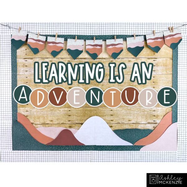 Abstract Landscape Back to School Bulletin Board, Posters, A-Z Letters, and Door Decor Bundle Abstract Landscape Back to School Bulletin Board, Posters, A-Z Letters, and Door Decor Bundle