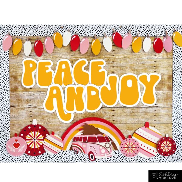 Christmas Retro Theme Bulletin Board Kit Christmas Retro Theme Bulletin Board Kit