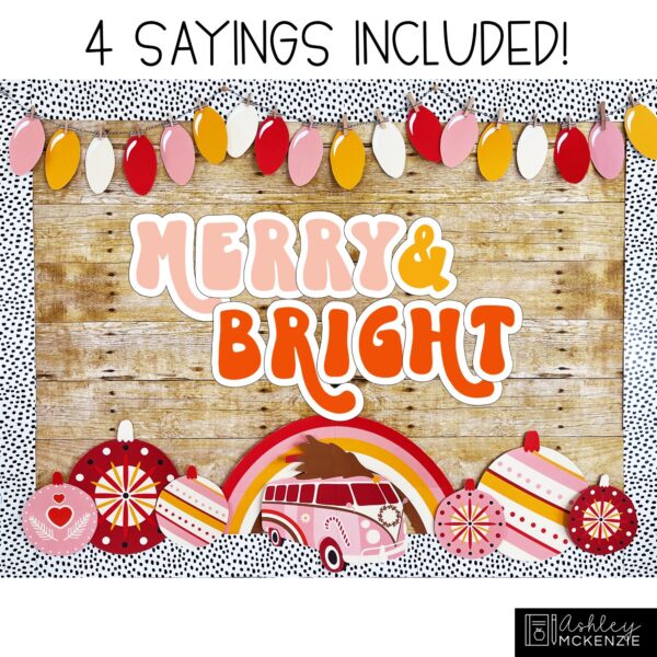 Christmas Retro Theme Classroom Decor Bundle Christmas Retro Theme Classroom Decor Bundle