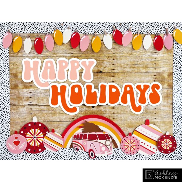 Christmas Retro Theme Bulletin Board Kit Christmas Retro Theme Bulletin Board Kit