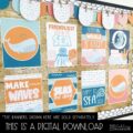 Boho Ocean Bulletin Board, Posters, A-Z Bulletin Board Letters, and Door Decor Mini Bundle