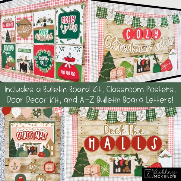 Modern Christmas Classroom Decor Bundle Modern Christmas Classroom Decor Bundle