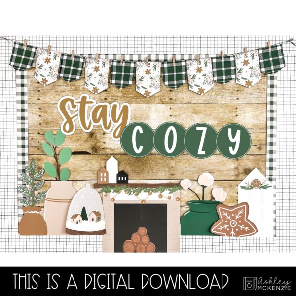 Modern Winter Bulletin Board Kit Modern Winter Bulletin Board Kit