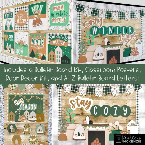 Modern Winter Classroom Decor Bundle Modern Winter Classroom Decor Bundle
