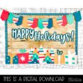 Festive Christmas Bulletin Board Kit