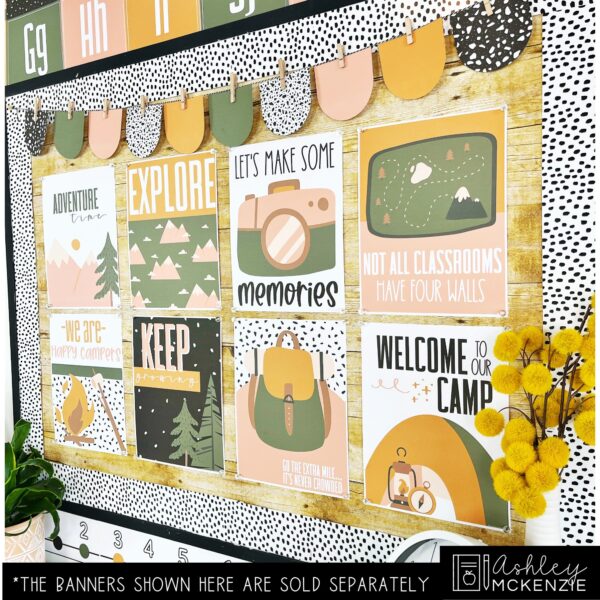 Camping Adventure Classroom Decor | Classroom Posters - Editable! Camping Adventure Classroom Decor | Classroom Posters - Editable!