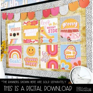 Retro Vibes Classroom Decor | Classroom Posters – Editable! Retro Vibes Classroom Decor | Classroom Posters - Editable!