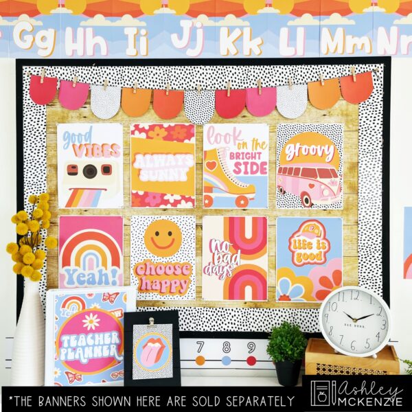 Retro Vibes Classroom Decor | Classroom Posters - Editable! Retro Vibes Classroom Decor | Classroom Posters - Editable!