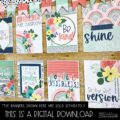 Boho Rainbow Flowers Classroom Posters - Editable!