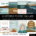 Coastal Classroom Decor | Classroom Posters - Editable!