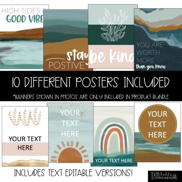 Coastal Classroom Decor | Classroom Posters - Editable! Coastal Classroom Decor | Classroom Posters - Editable!