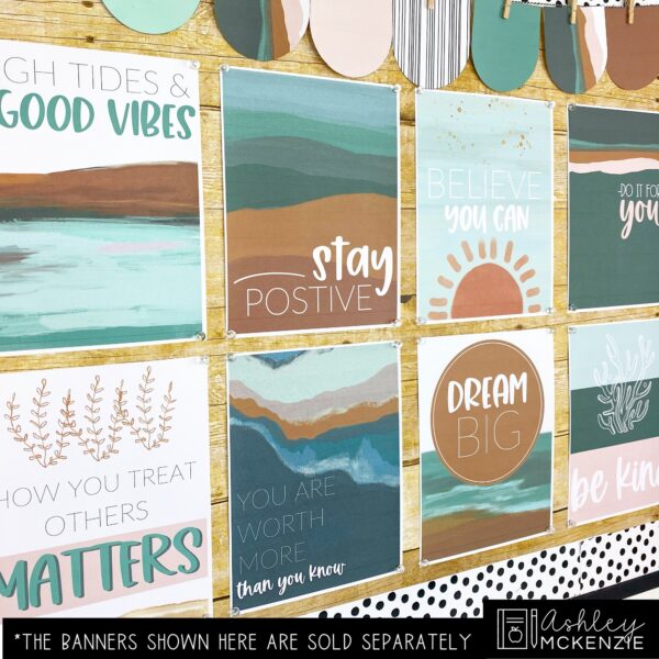 Coastal Classroom Decor | Classroom Posters - Editable! Coastal Classroom Decor | Classroom Posters - Editable!