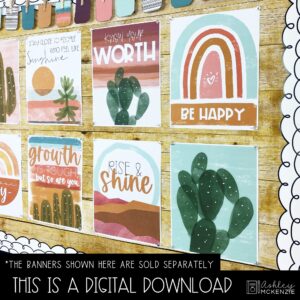 Boho Desert Classroom Decor | Classroom Posters – Editable! Boho Desert Classroom Decor | Classroom Posters - Editable!