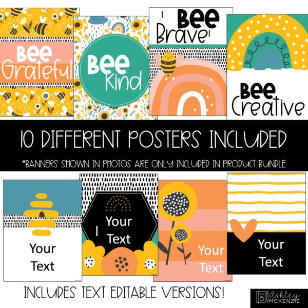 Honey Bee Classroom Decor | Classroom Posters - Editable! Honey Bee Classroom Decor | Classroom Posters - Editable!