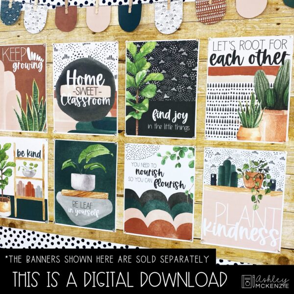 Plant Life Classroom Decor | Classroom Posters - Editable! Plant Life Classroom Decor | Classroom Posters - Editable!