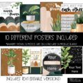 Plant Life Classroom Decor | Classroom Posters - Editable!