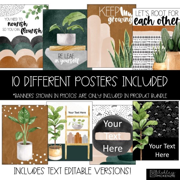 Plant Life Classroom Decor | Classroom Posters - Editable! Plant Life Classroom Decor | Classroom Posters - Editable!