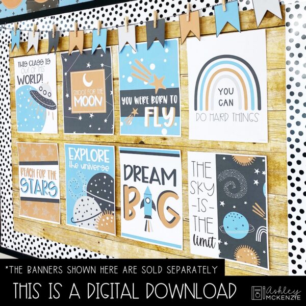 Space Classroom Decor | Classroom Posters - Editable! Space Classroom Decor | Classroom Posters - Editable!