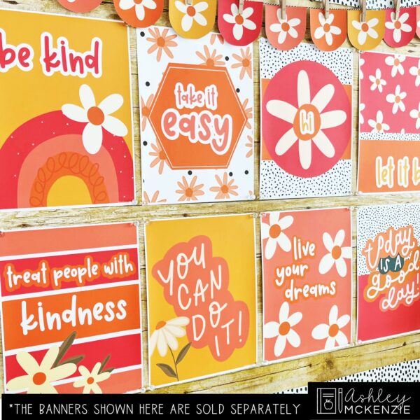 Daisy Dreams Bulletin Board, Posters, A-Z Letters, and Door Decor Bundle Daisy Dreams Bulletin Board, Posters, A-Z Letters, and Door Decor Bundle