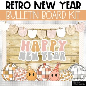 Retro New Year Bulletin Board Kit