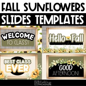 Fall Sunflowers Google Slides and PowerPoint Templates