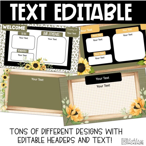 Fall Sunflowers Google Slides and PowerPoint Templates Fall Sunflowers Google Slides and PowerPoint Templates