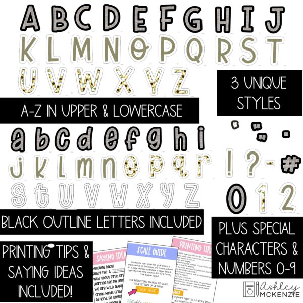 Fall Sunflowers A-Z Bulletin Board Letters, Punctuation, and Numbers Fall Sunflowers A-Z Bulletin Board Letters, Punctuation, and Numbers