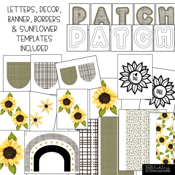 Fall Sunflowers Bulletin Board Kit Fall Sunflowers Bulletin Board Kit