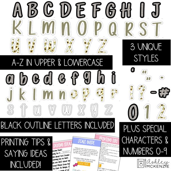 Fall Sunflowers Primary Font A-Z Bulletin Board Letters, Punctuation, and Numbers Fall Sunflowers Primary Font A-Z Bulletin Board Letters, Punctuation, and Numbers